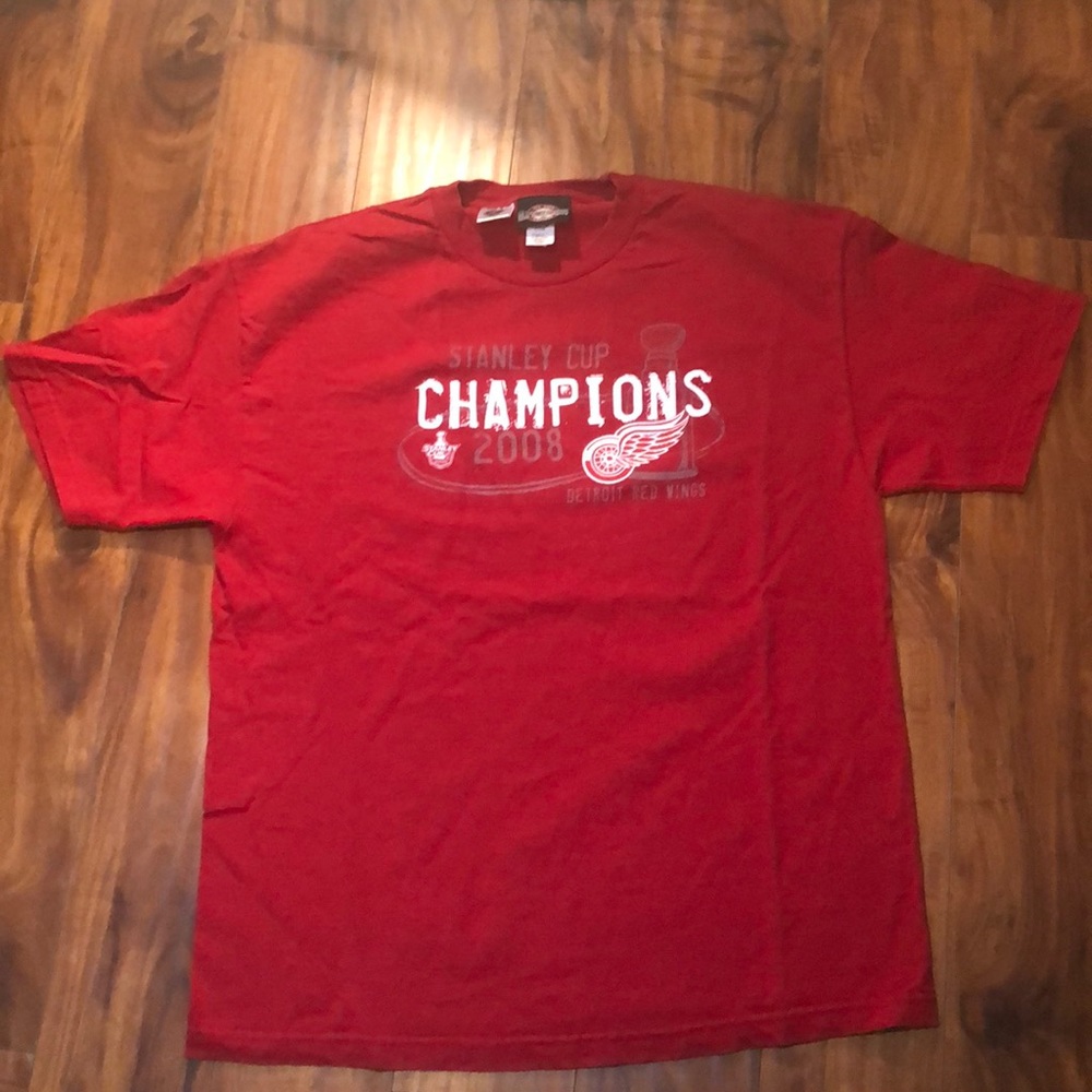 NHL hockey Detroit Red Wings T-shirt size XL 2008